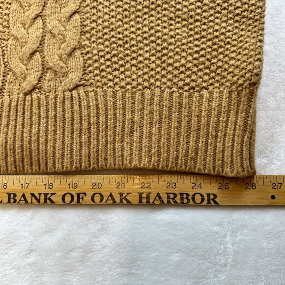 Ava & Viv Womens Sweater D.Tan Sz 4X Mock Neck Pullover Chunky Oldmoney preppy - Picture 8 of 10